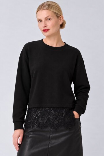 0 Warmie sweatshirt with lace