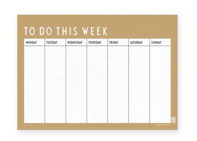 0 Weekly viikkokalenteri beige