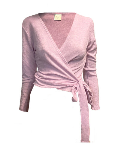 0 Wrap cardigan violet ice Melange - 100% merinovilla