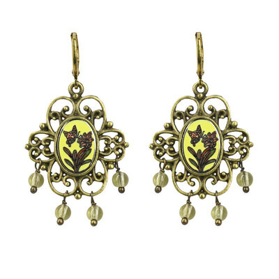 0 alba Chandelier yellow korvakorut