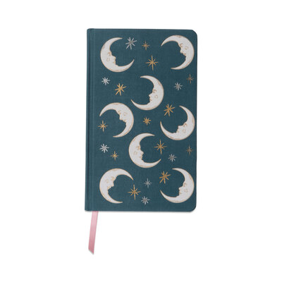 0 celestial journal muistikirja teal moon