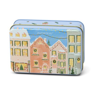 0 christmas tin Candle village-ginger bread/ vanilla