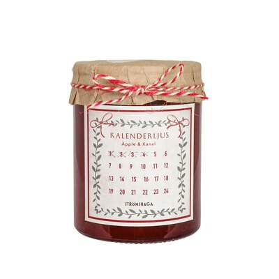 0 joulukalenterikynttilä kaneli-omena