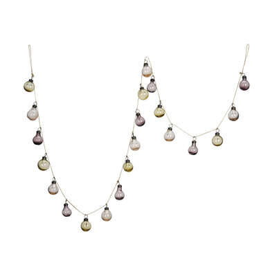 0 lasipalloköynnös kierrätyslasi-garland with recycled glass