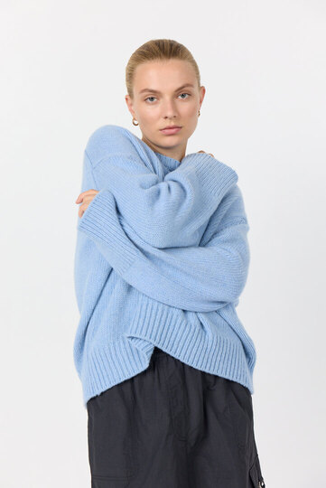 0 perle II Knit cashmere blue 