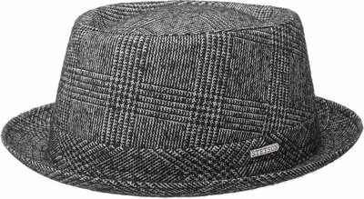 0 porkpie hat wool Black&white