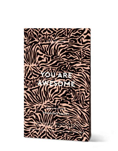 0 scented sachet- tuoksupussi You are awesome-Rose & wild poppy