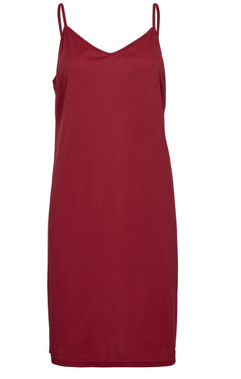 0 slip dress Deep Red - alusmekko tumma punainen 