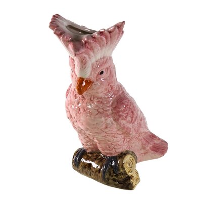 0 vase cockatoo - Kakadu-maljakko pink