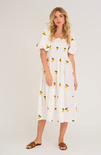 Ale0 Cheri Lemon Dress