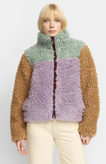 Ale0 Chunky block teddy mint-lilac-brown 