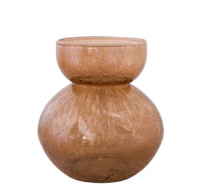 Ale0 Ellen Glass vase light brown