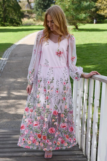 Ale0 Fuschia Dress pink