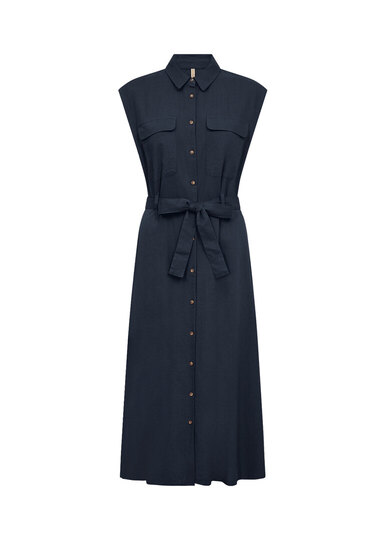 Ale0 Ina safari dress dark blue
