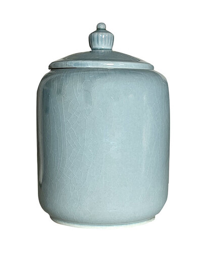 Ale0 Jar / keraaminen, kannellinen purkki Light Blue