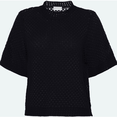 Ale0 Lily Knit T-shirt Black 