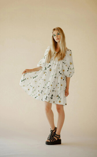 Ale0 Noelani Dress white