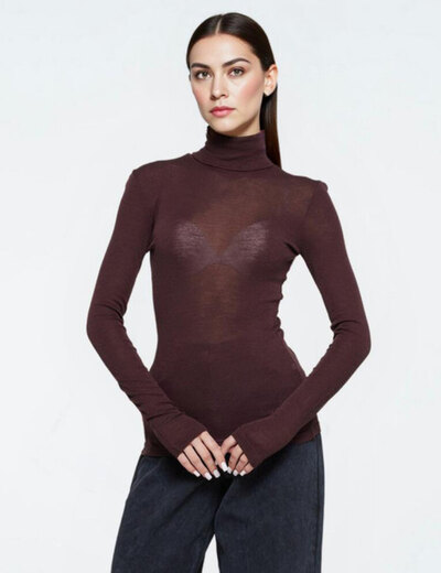 Ale0 Pernille turtleneck fudge wool