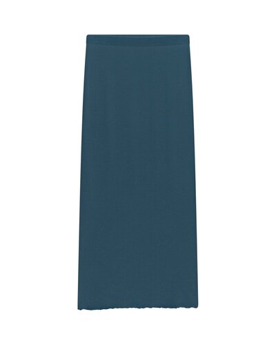 Ale0 Skirt long petrol blue-100% merinovilla