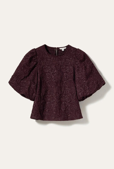Ale0 shelly Blouse wine