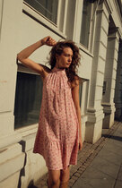 0  London Short Dress Cheryl Pink Print