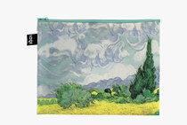 0  The Starry Night, A Wheatfield With Cypresses, Irises Zip Pockets