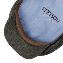 0 6-panel cap linen olive herringbone