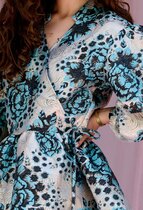 0 AYA DRESS TEAL MIX