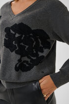 0 Alley neule - knit harmaa/musta