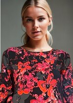 0 Armi Bon dress Red Apple Flowers
