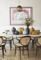 0 Art Deco Vase-maljakko Brown