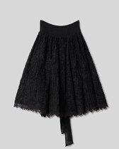 0 Axelina skirt Cotton voile black
