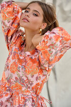 0 Aya Dress Orange Mix