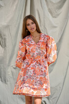 0 Aya Dress Orange Mix