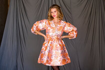 0 Aya Dress Orange Mix