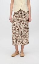 0 Beryls linen mix skirt