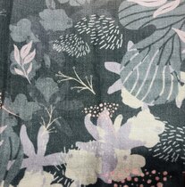 0 Black Flower huivi kasmirvilla-villa