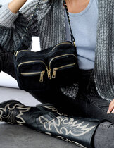 0 Celina Suede handbag