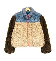 0 Chunky block teddy blue-off-white-brown 