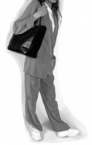 0 Classy Croc lap top Bag black 