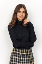 0 Dollie Rib knit polo black