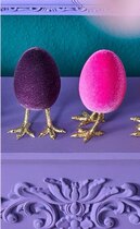 0 Egg on Feet flocked magenta