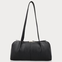 0 Elo Black Baguette Hand bag