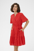 0 Fiona Dress poppy red