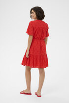 0 Fiona Dress poppy red