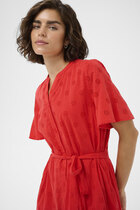 0 Fiona Dress poppy red