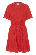0 Fiona Dress poppy red