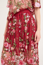 0 Fuschia Skirt Burgundy
