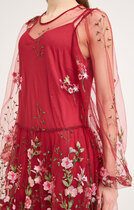 0 Fuschia dress Burgundy 