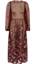 0 Fuschia dress Burgundy 